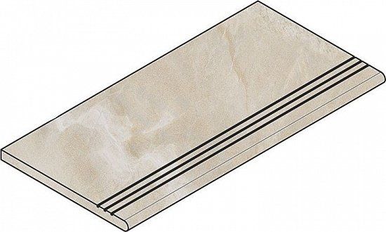 Ступень закругленная угловая правая Italon Magnetique Х2 White 30x60