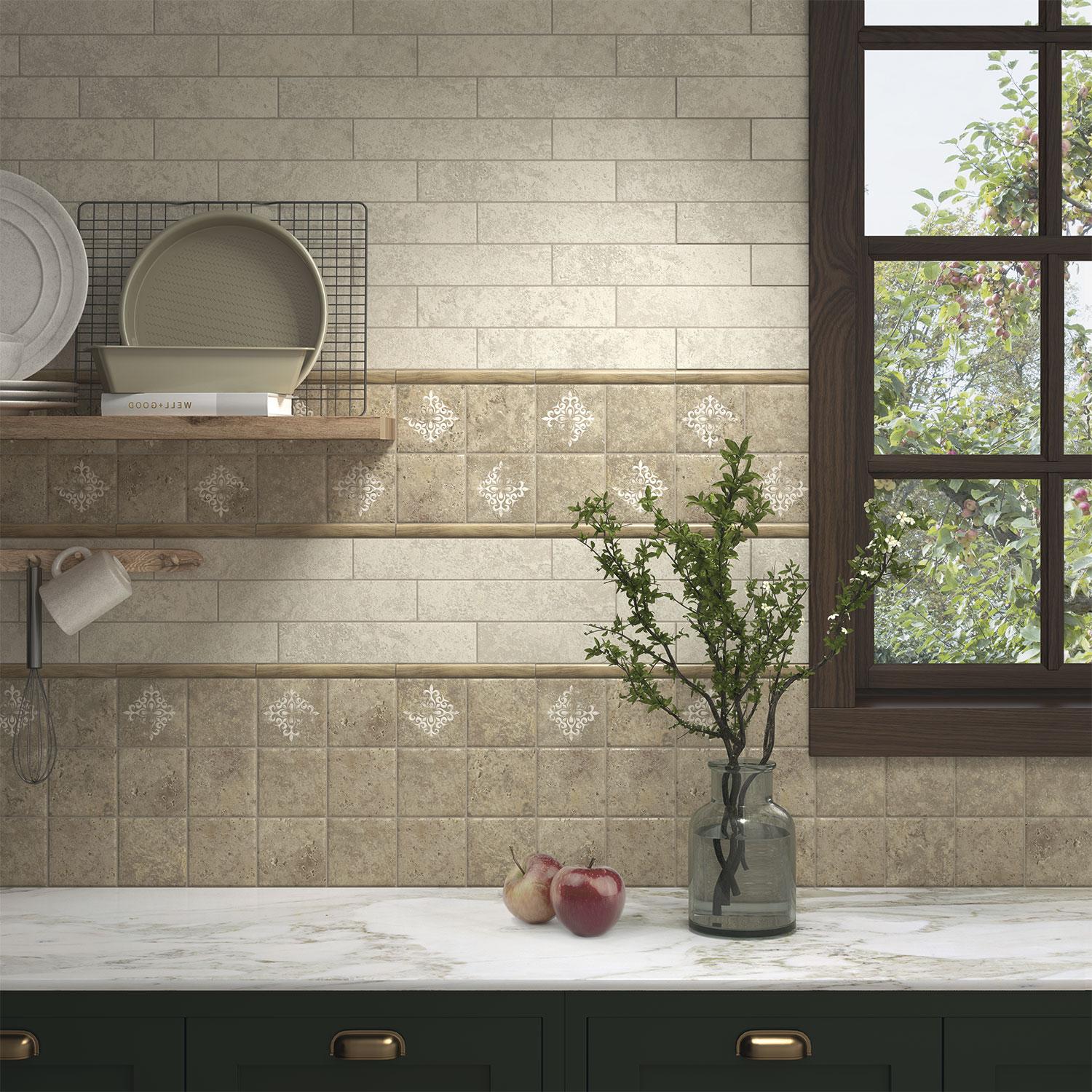 Вставка Kerama Marazzi OS\A127\1327 Декор Брюссель 1 матовая 9,8x9,8