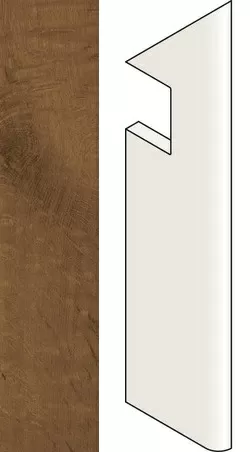 Ступень правая Heartwood Brandy Battiscopa Sag.Dx AMAX 7.2x30