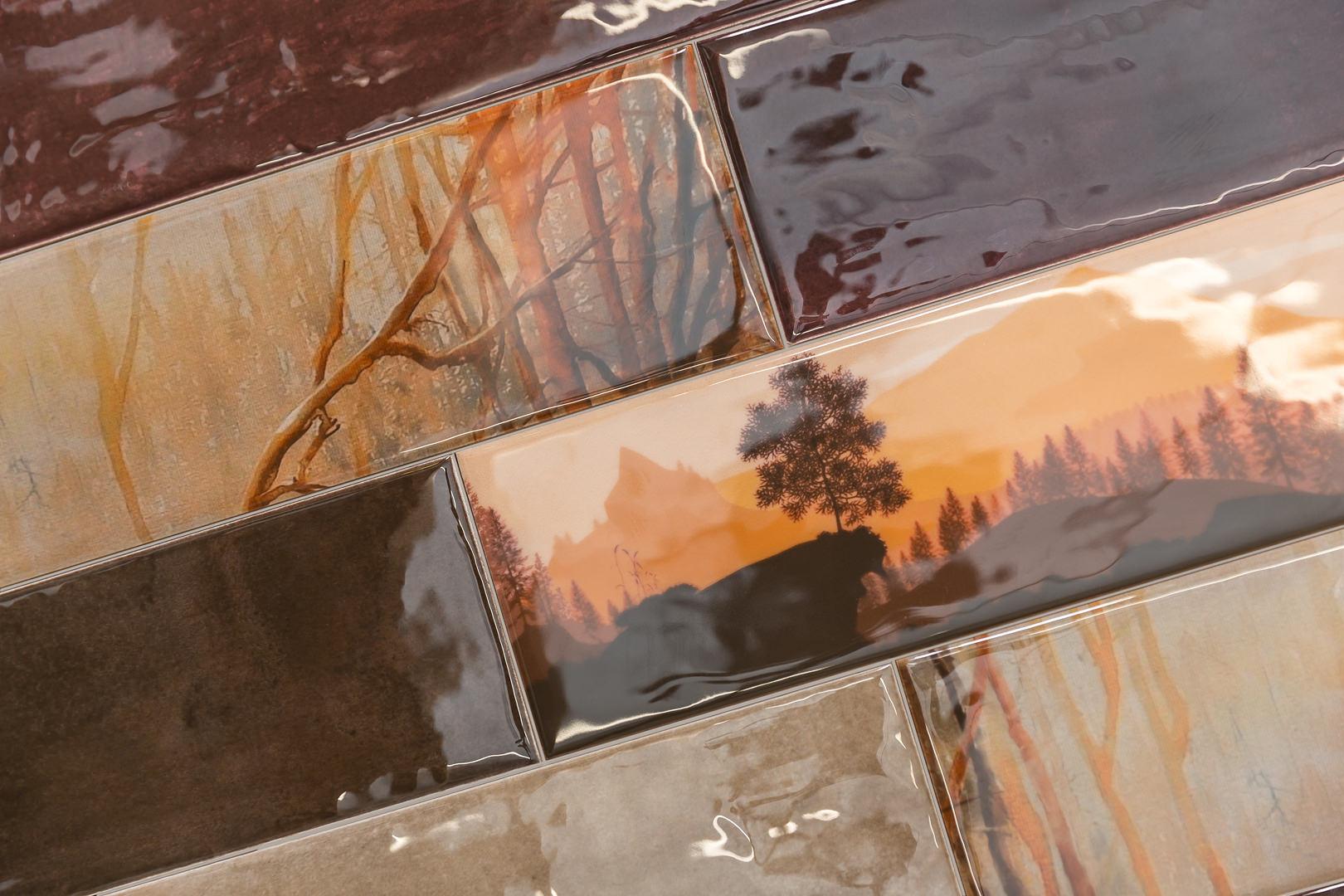 Керамическая плитка Kerama Marazzi 9037 Тракай серый светлый глянцевая 8,5x28,5