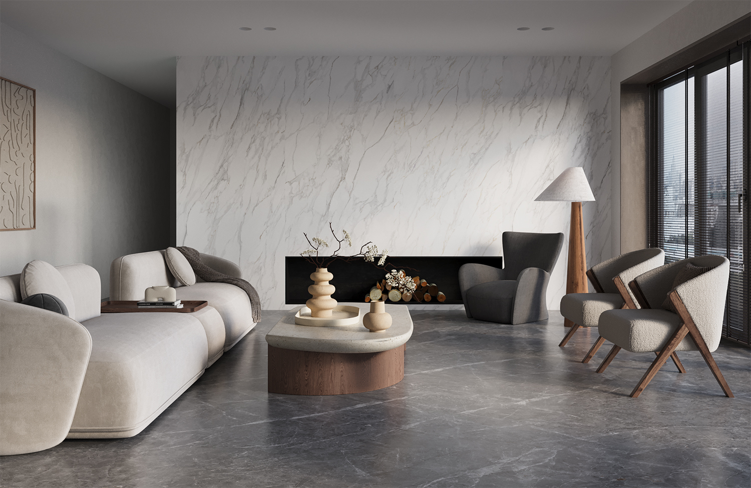 Керамогранит СтароСлэбс Patagonoa Bianco Elegance 120x280 белый