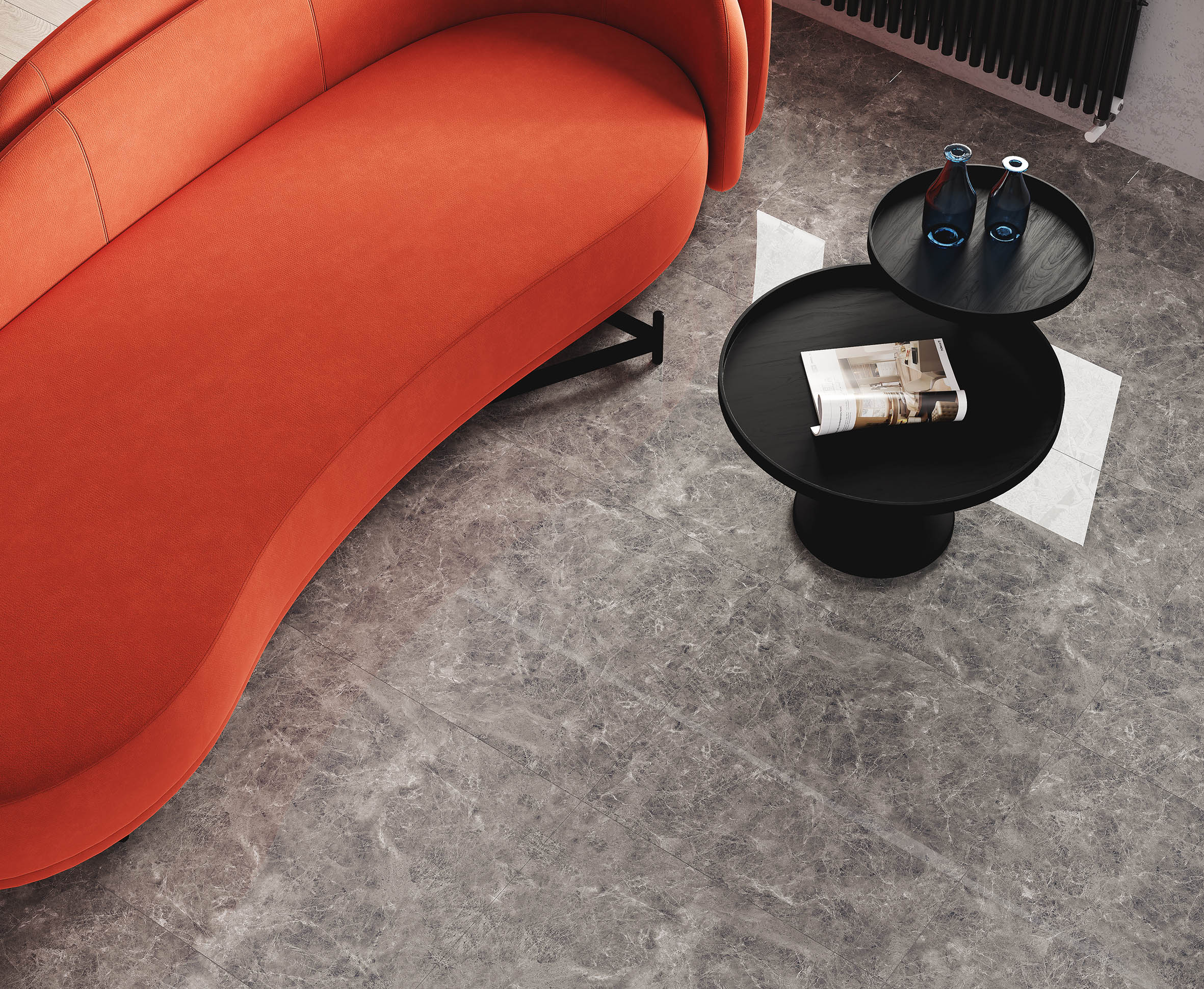 Керамогранит Laparet Orlando Gris серый 60x60 полированный