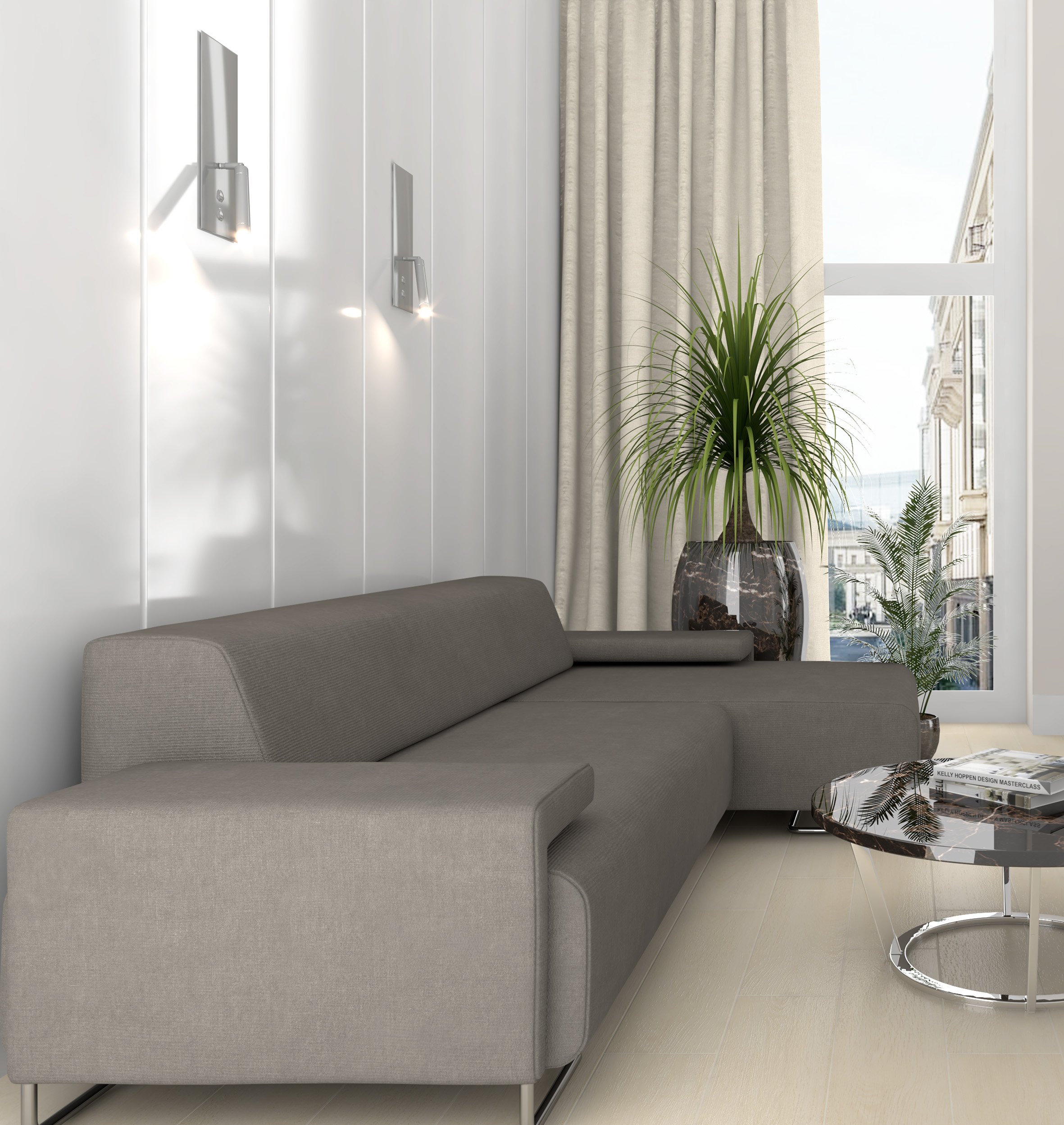 Керамогранит (SG706690R) Laparet Madera серый 20x80 матовый