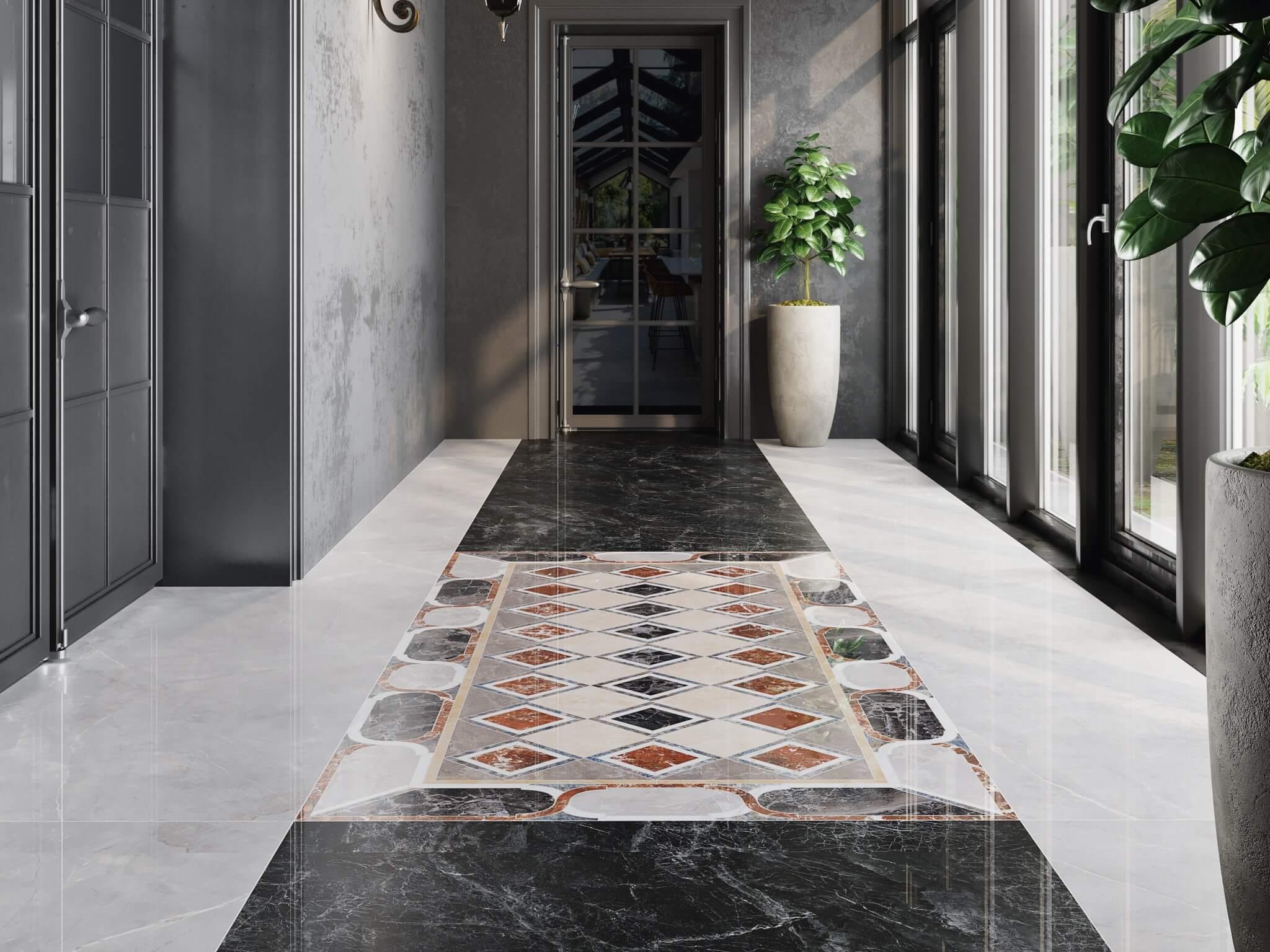 Декор Kerama Marazzi KMD3STA085GR Ковер Агадир матовый обрезной 119.5x238.5