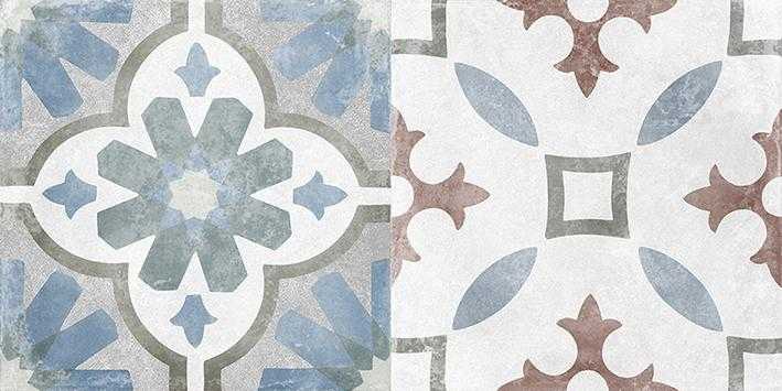 Декор (08-00-06-2457) Laparet Atlas серый микс 20x40 матовый