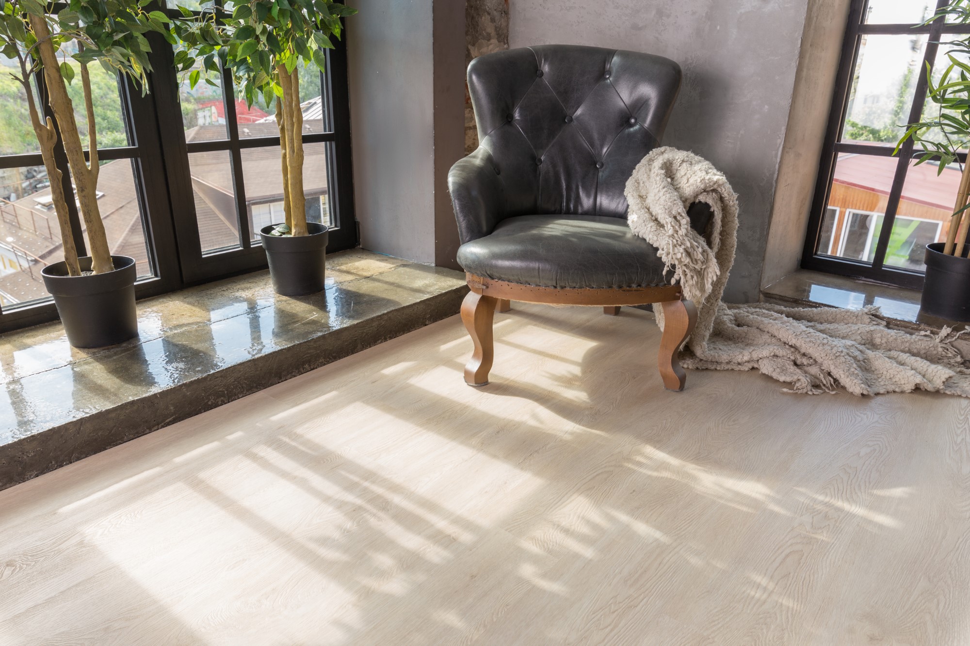 Кварцвиниловая плитка Aqua Floor Nano AF3215N 1221x180 Дуб Светлый замковый кварц винил напольный