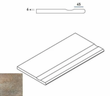 Бортик с выемкой закругленный Italon District X2 Emerald 30x60
