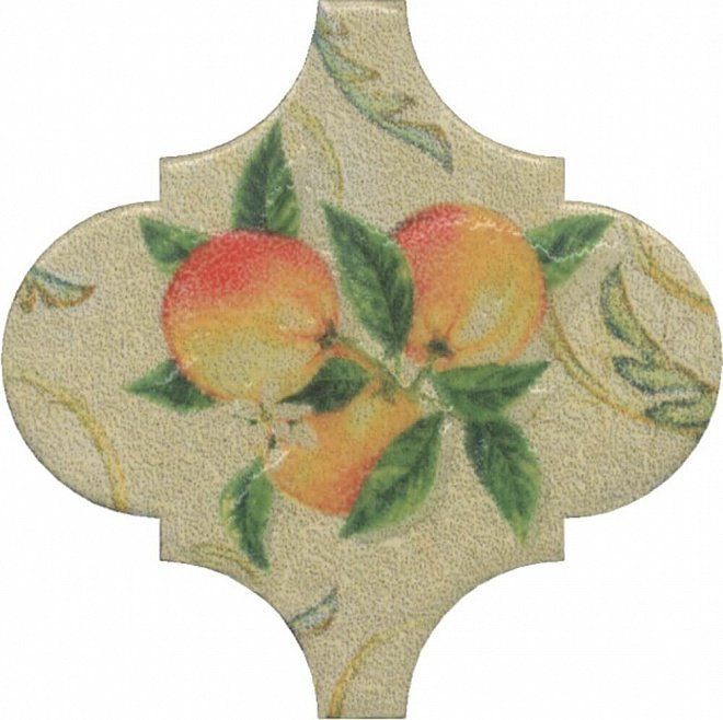 Декор Kerama Marazzi OP\A168\65000 Арабески котто орнамент 6,5x6,5