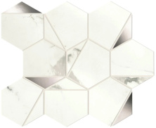 Мозаика Atlas Concorde Marvel Shine Statuario Supremo Platino Hex Shiny 25.1x29 A4WV