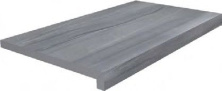 Ступень Kerama Marazzi DL600400R20\GLF клеёная тип L Роверелла серый 34x60
