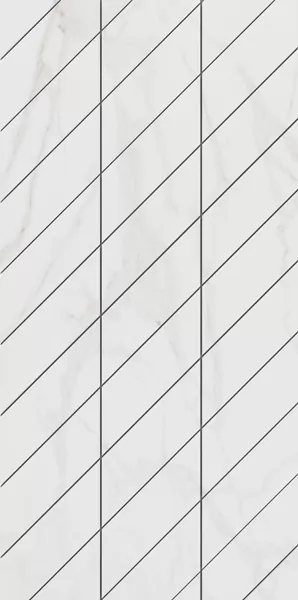 ФальшмозаикаEstima SM02 Ametis Supreme Gold Corner Right 29.8x59.8 белый полир.