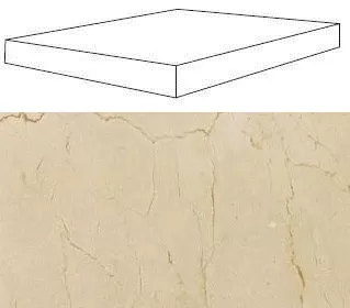 Ступень угловая правая Atlas Concorde Supernova Stone Cream Wax 33x120