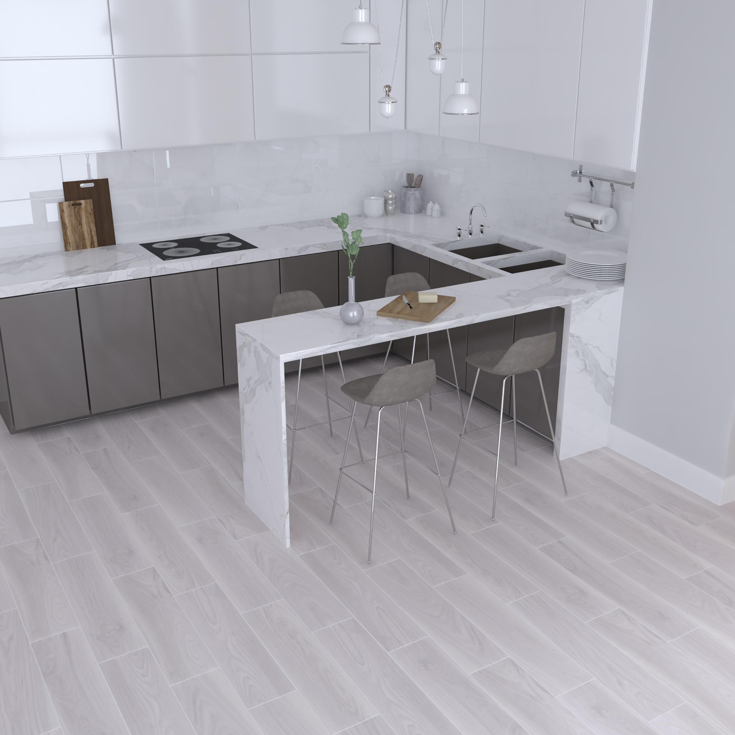 Керамогранит (SG707990R) Laparet Albero светло-бежевый 20x80 матовый