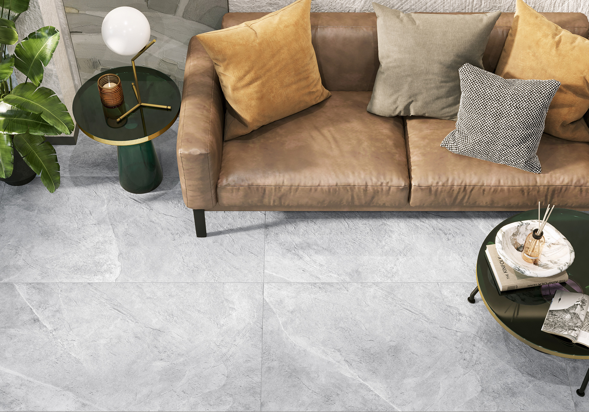 Керамогранит Alma Ceramica Базальто GFA57BST40R коричневый 57x57