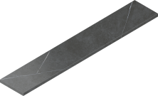 Ступень угловая левая Italon Metropolis Imperial Black 33x160