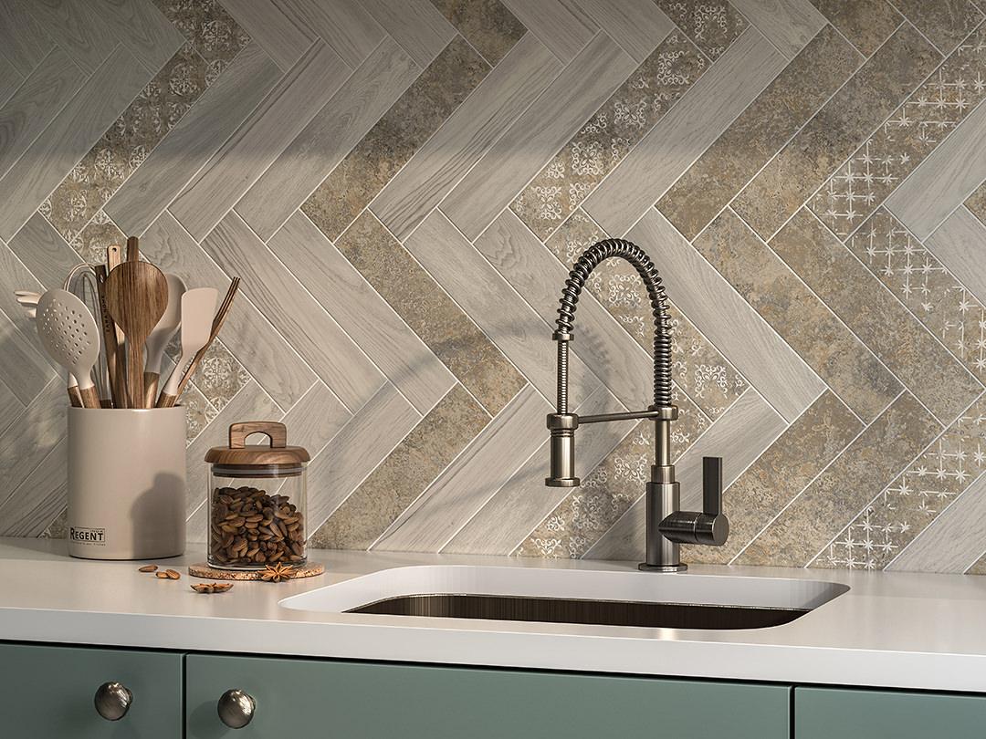 Вставка Kerama Marazzi OS\A127\1327 Декор Брюссель 1 матовая 9,8x9,8