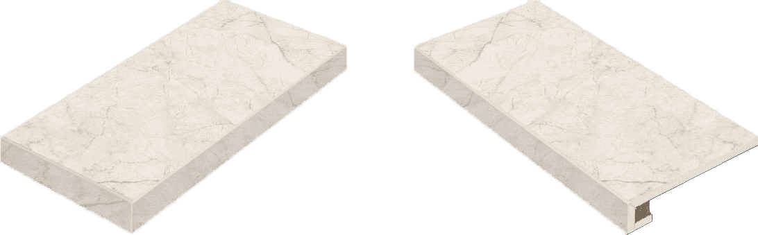 Ступень угловая правая Italon Contempora Pure 33x60