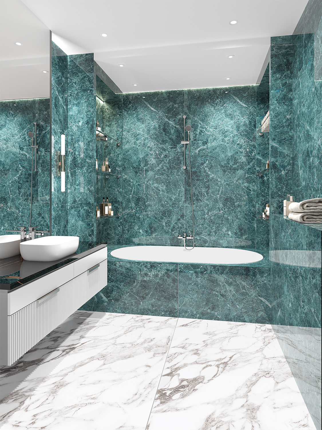 Керамогранит СтароСлэбс Patagonoa Bianco Elegance 120x280 белый