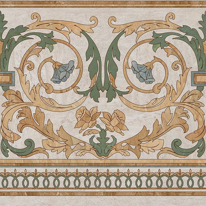 Декор Kerama Marazzi Эвора продолжение угла глянцевый 60x60