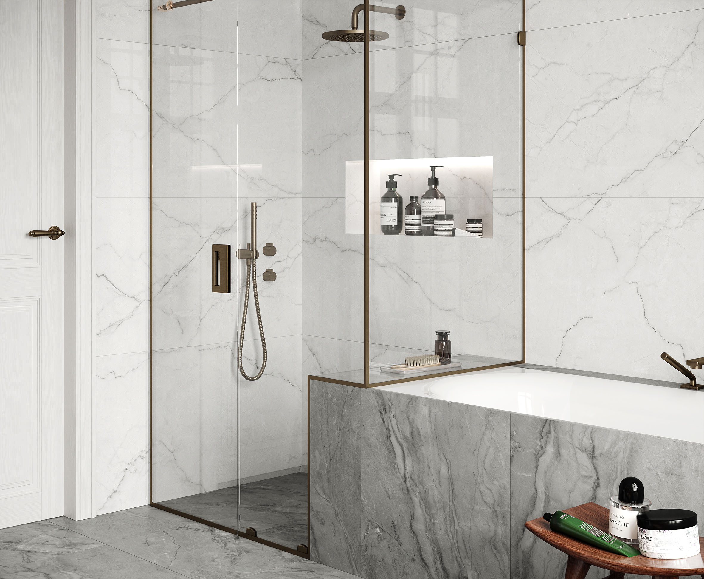 Керамогранит Laparet Torso Bianco 60x120 полированный