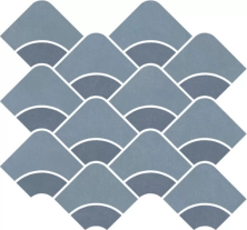 Декор Kerama Marazzi KMD2HID011BR Таделакт наборный синий светлый, синий матовый обрезной 28x30