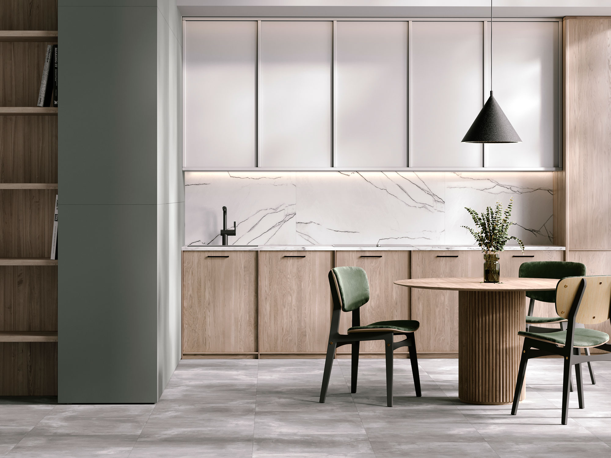 Керамогранит Старо Слим Elite Mushroom 5mm Matt 60x120 оливковый