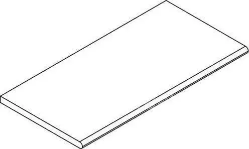 Бортик Италон Магма Айс закругленный 620090001359 бежевый 30x60