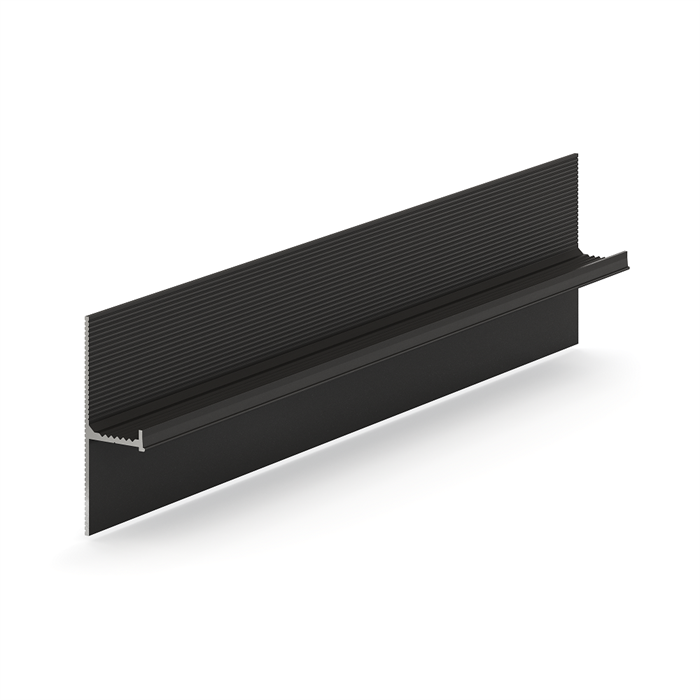 Теневой плинтус Laconistiq REGULAR 45 черный анод.ированный 15х45х3000мм зазор 19мм