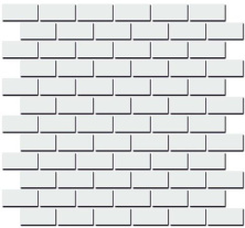 Декор Kerama Marazzi 191\001 Турнон белый матовый мозаичный 30x32