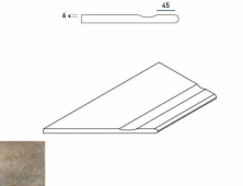 Бортик с выемкой закругленный левый Italon District X2 Emerald 30x60