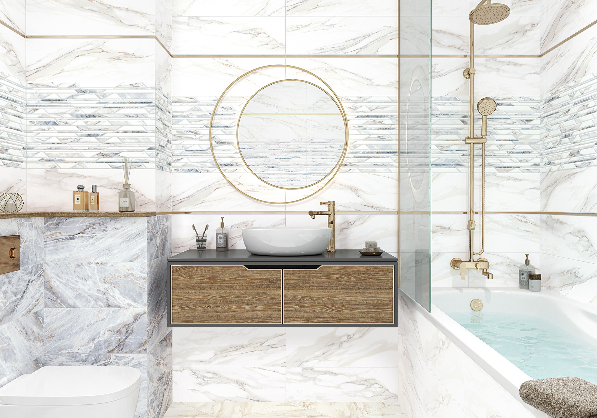 Керамическая плитка Alma Ceramica Натива TWA11NAT004 белый 20x60