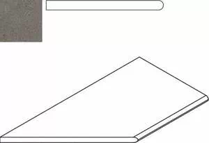 Бортик Italon Discover X2 Fume Bordo Round Sx левый 30x60