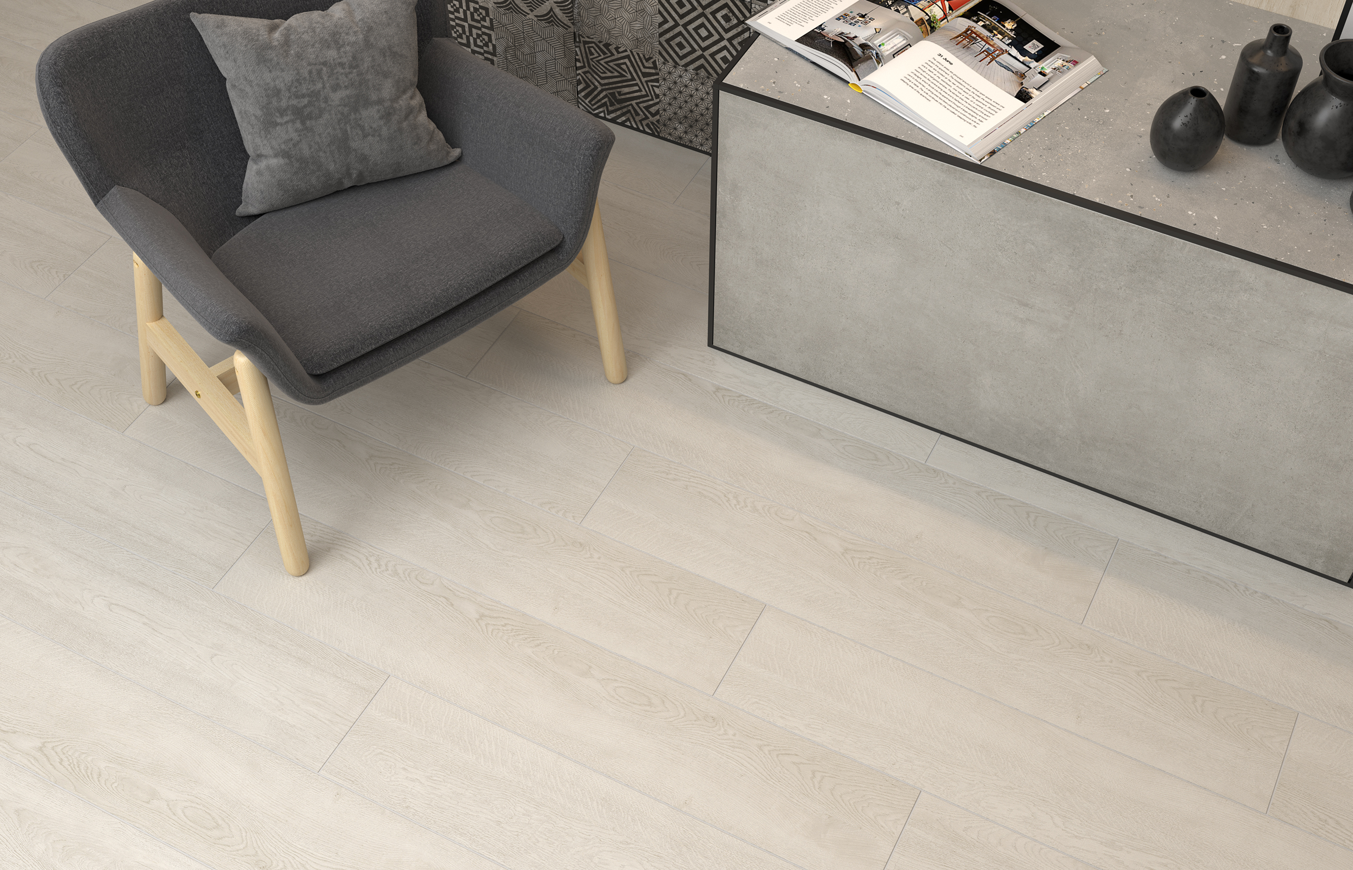 Керамогранит Grasaro Queens White 20x120 G-800/MR/200x1200x11