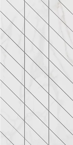 Фальшмозаика Estima SM02 Ametis Supreme Gold Corner Left 29.8x59.8 белый полир.