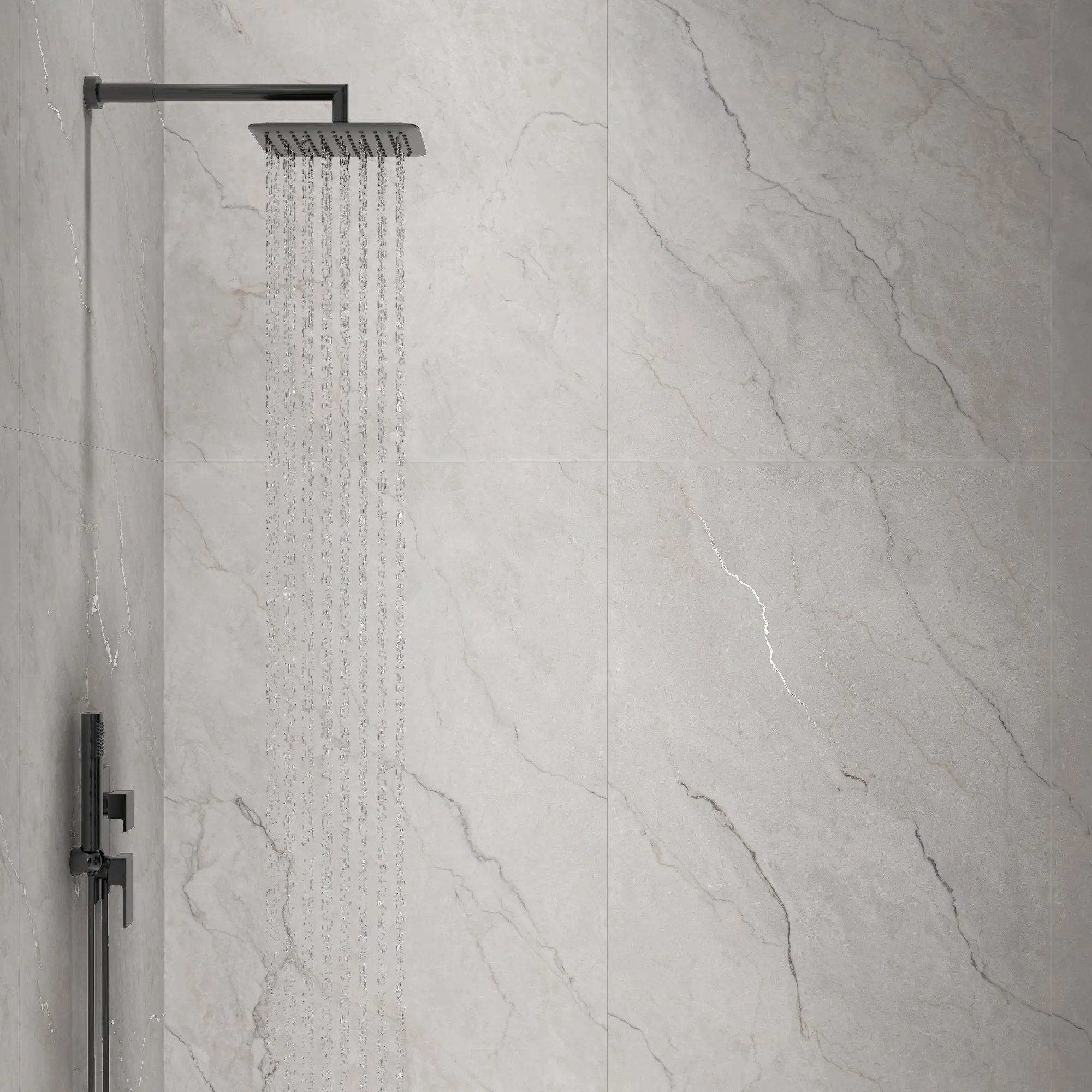 Декор Креанза CZ-GL06-D Lumiere White Decor Matt Glossy Ink Punch 80x160 белый