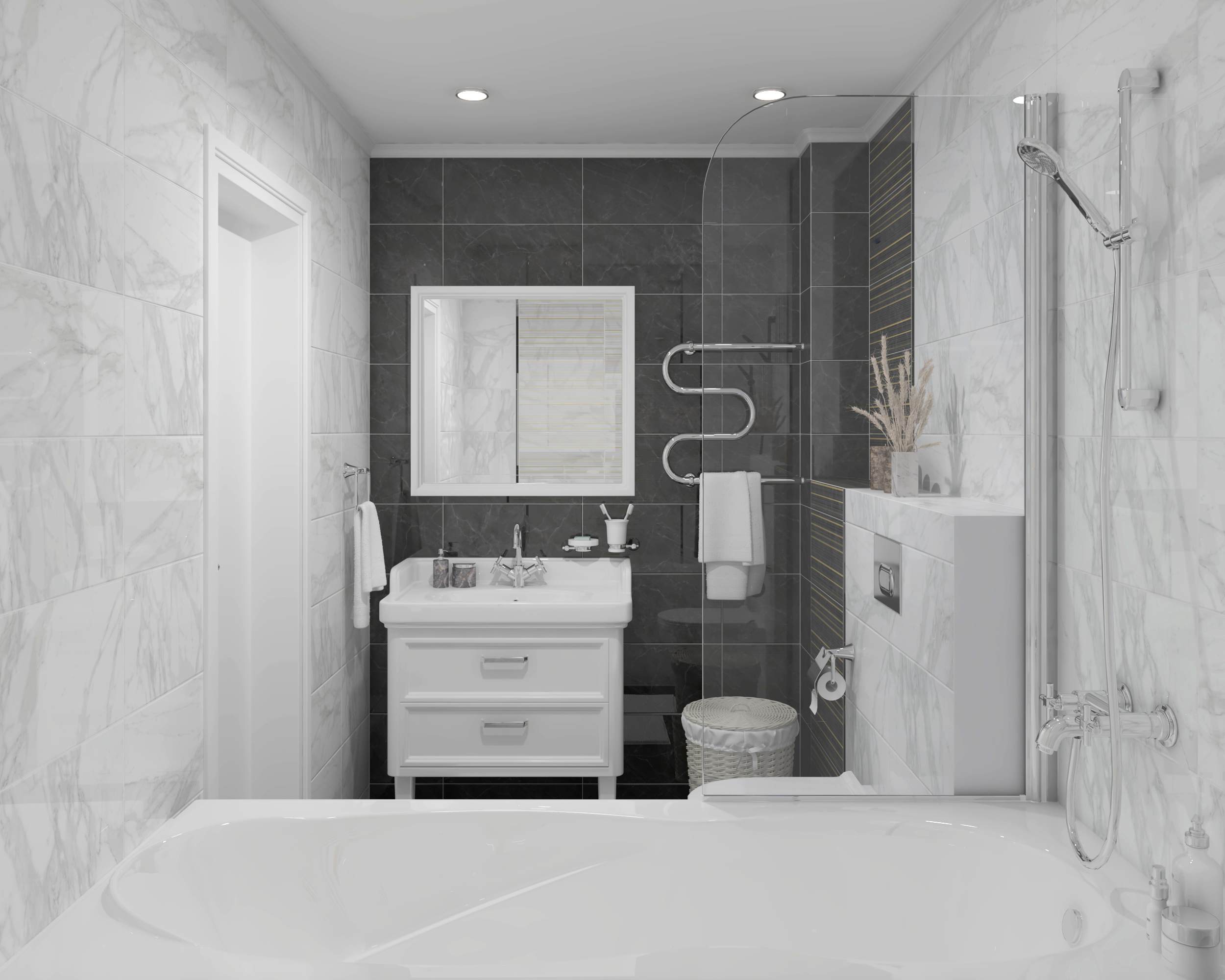 Мозаика (MM34037) Laparet Olimpus мозаичный белый 25x25 глянцевый