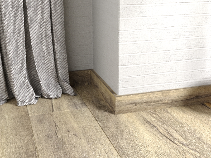 Плинтус ПВХ FineFloor Rich FF-1980 Дуб Девон