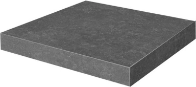 Ступень Kerama Marazzi KM6012G0141RGCA угловая клееная Касабланка HP антрацит матовый обрезной 33x33