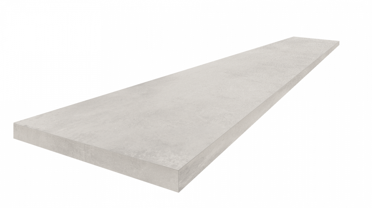 Ступень ColiseumGres Сан-Сиро Уайт угловая левая 620070002521 белый 33x120