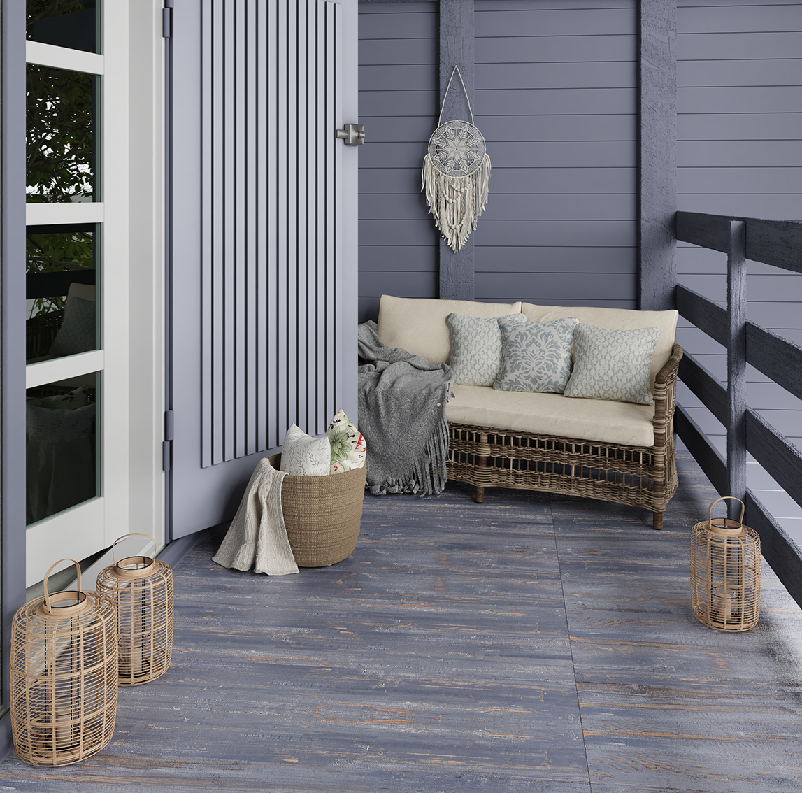 Керамогранит СтароВуд Provance White Carving 20x120 белый