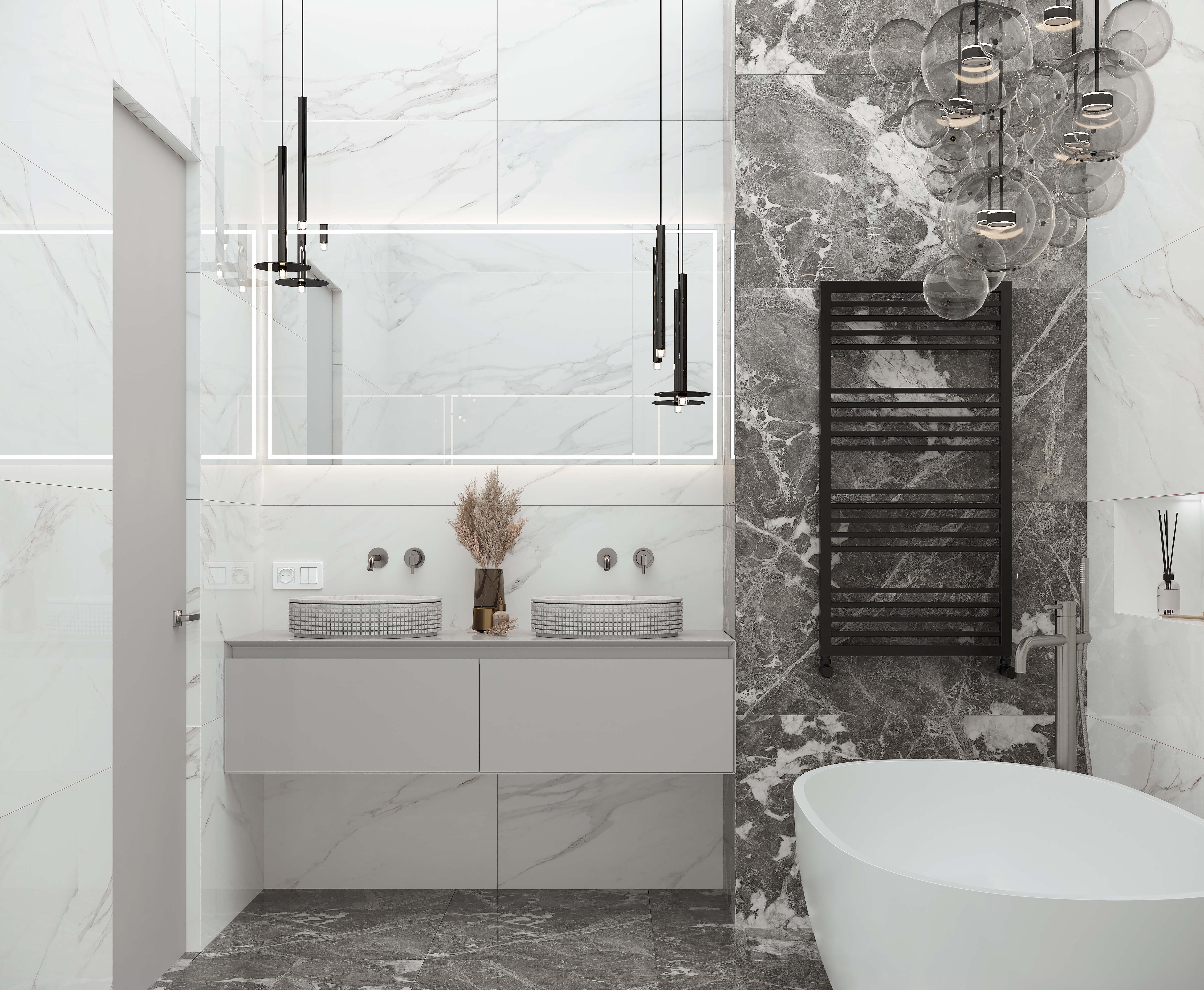 Керамогранит Laparet Calacatta Superb белый 60x60 полированный