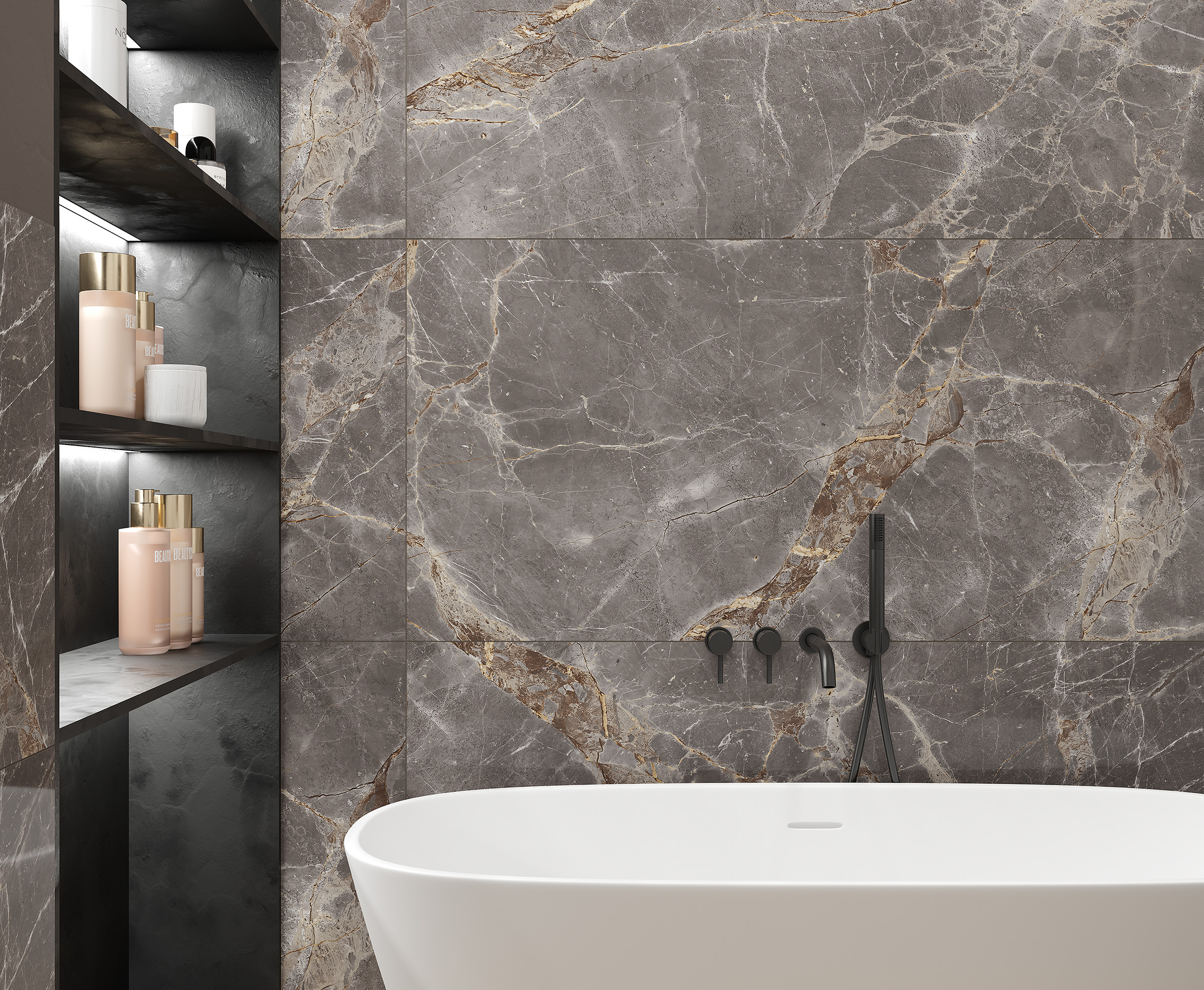 Керамогранит Laparet Nebula Grey 80x80 полированный