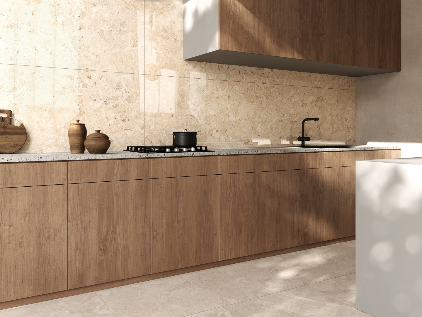 Керамогранит Onlygres MOGXL4001 Marble Brown MOGXL4001/PS_NC/80x160x9R/GW бежевый 80x160