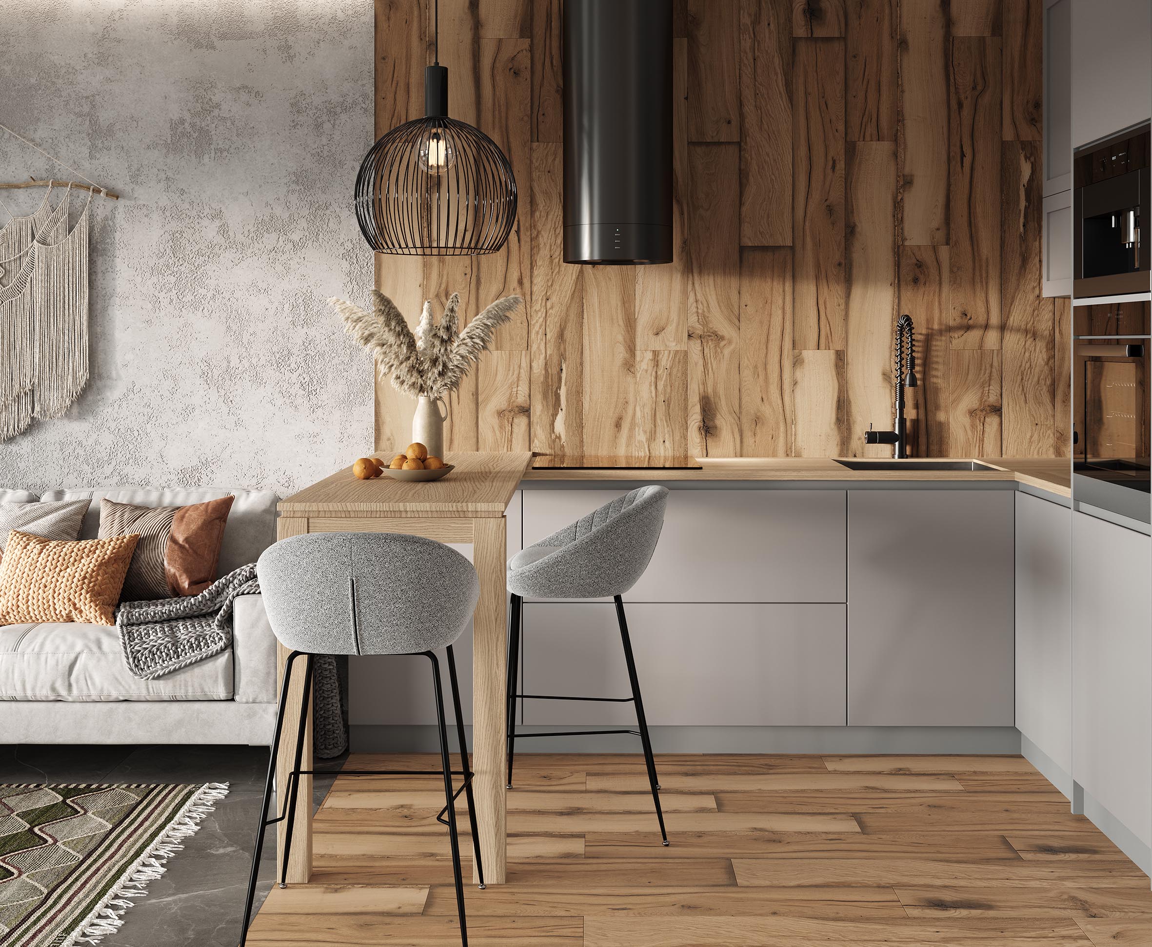 Керамогранит Laparet Cypress Wood Sandle темно-бежевый 20x120 матовый