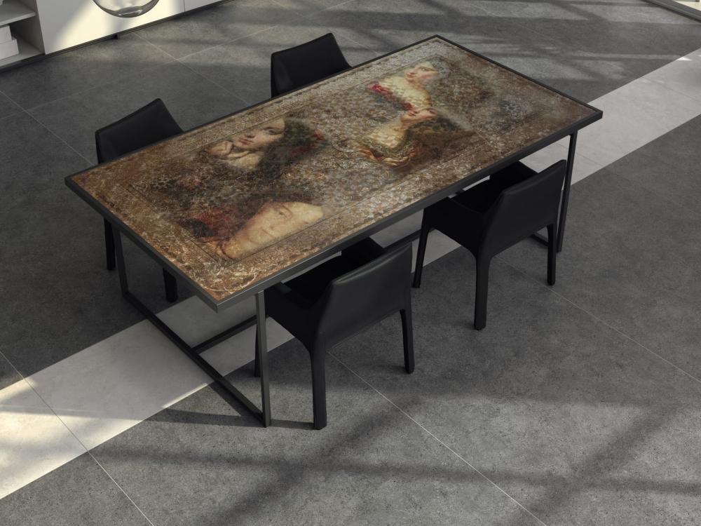 Декор Kerama Marazzi KMD3STA085GR Ковер Агадир матовый обрезной 119.5x238.5