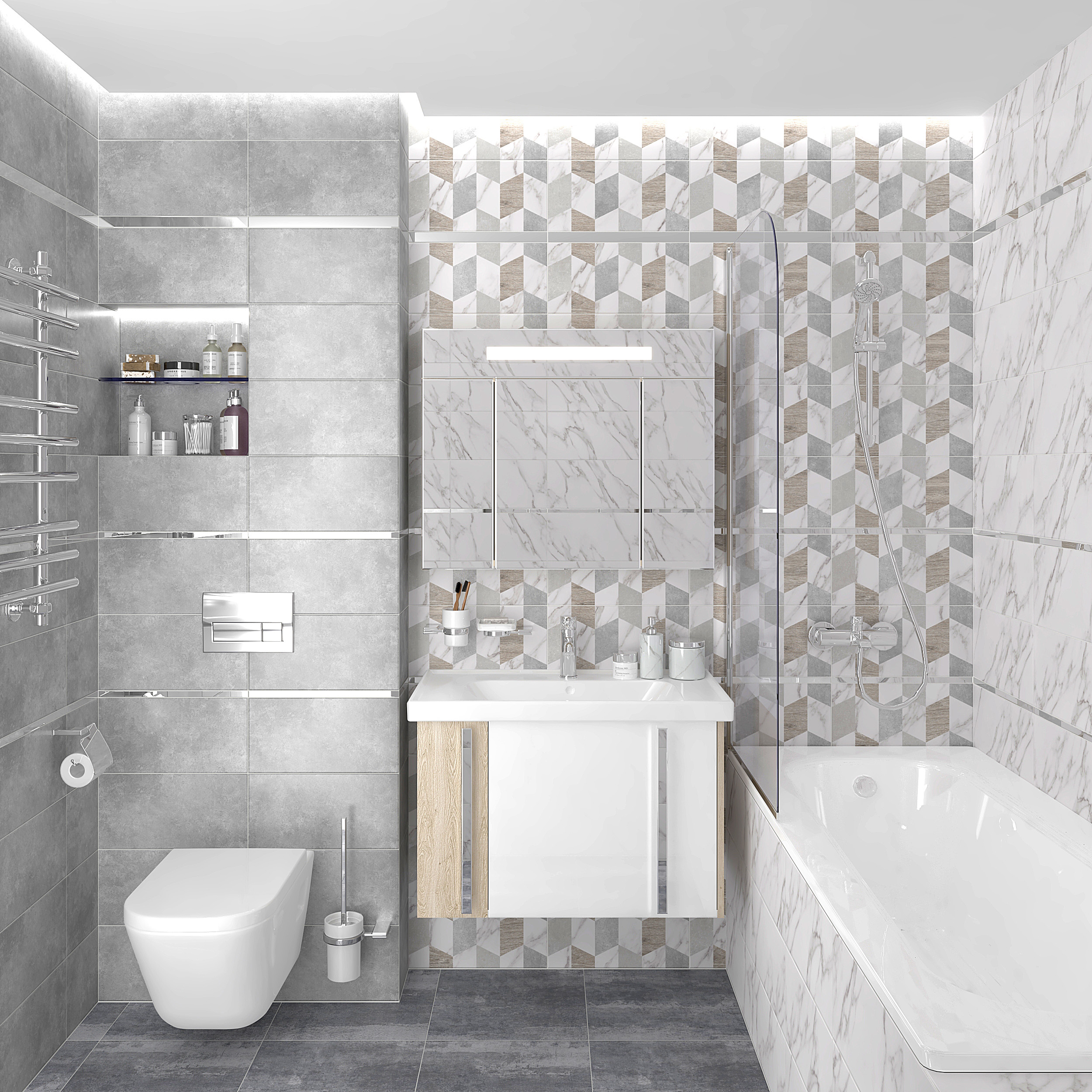 Декор (08-00-01-2678) Laparet Blanco белый 20x40 матовый