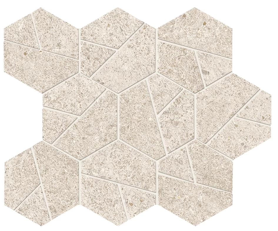 Мозаика Atlas Concorde Boost Stone White Mosaico Hex 25x28.5 A67I