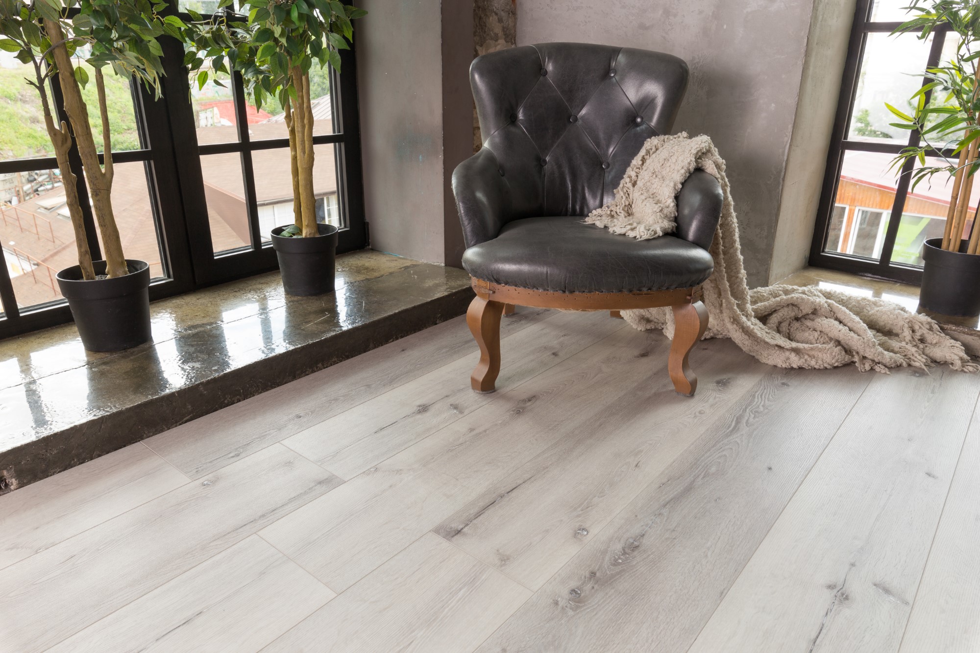 Кварцвиниловая плитка Aqua Floor Realwood XL Glue AF8002XL Glue 1524x228 Дуб Светлый замковый кварц винил напольный