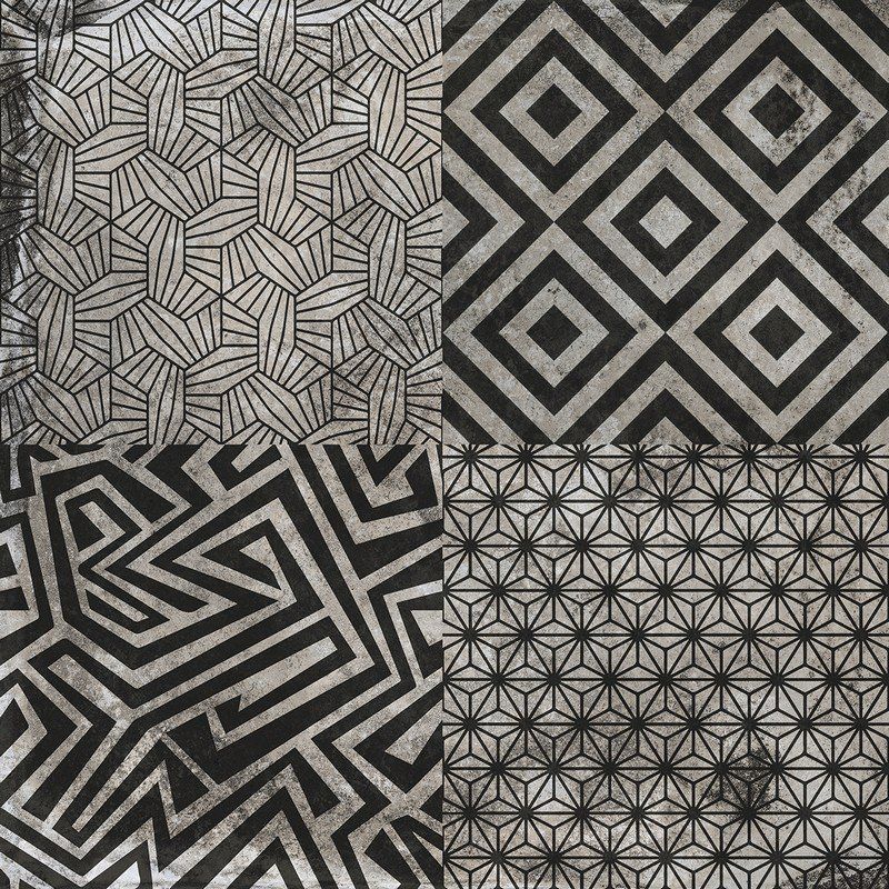 Декор Grasaro Rust Black 40x40 G-185/M/d01/400x400x8