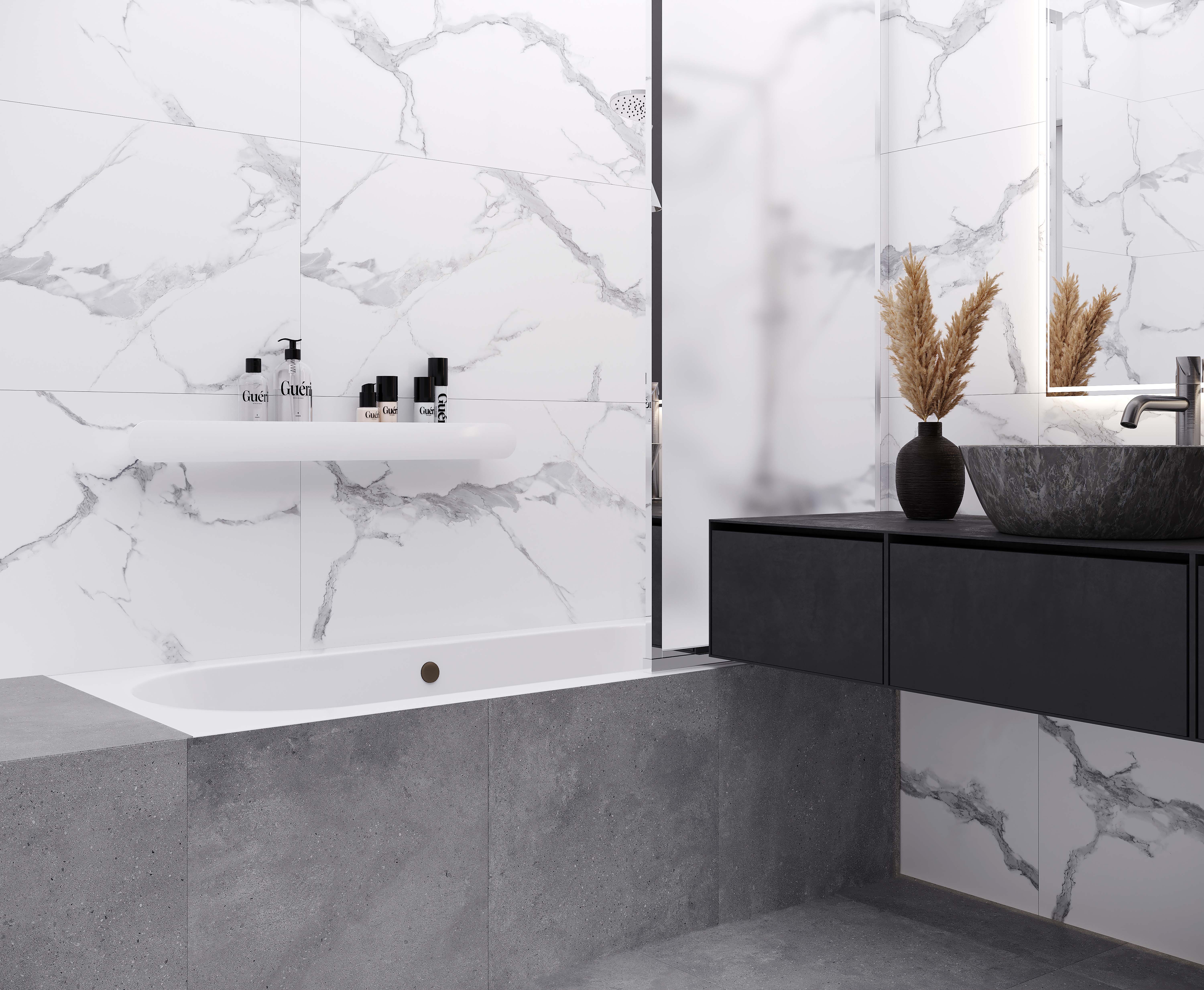 Керамогранит Laparet Statuario Crown белый 60x60 сатинированный